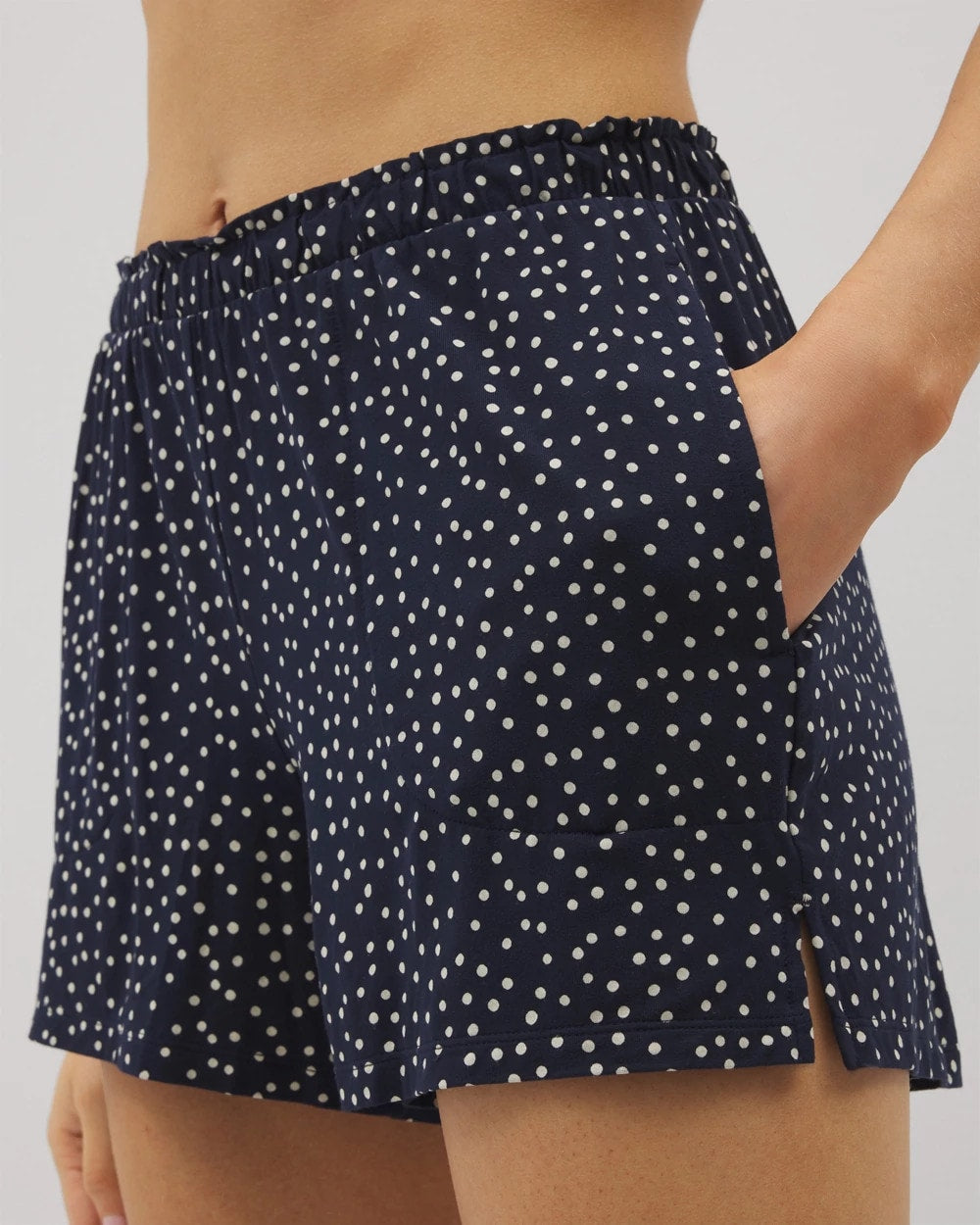 DOT OBSESSED NAVY - Pajama Shorts | Soma