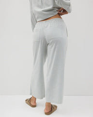 BLUE HEAVEN STRIPE - Beach Cotton Crop Pant | Soma