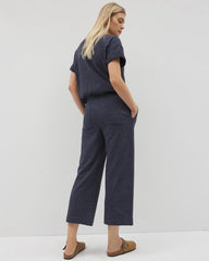 HEATHER ECLIPSE - Wide Leg Crop Pant | Soma