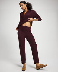 MERLOT - Premier Knit Straight Leg Ankle Pant | Soma