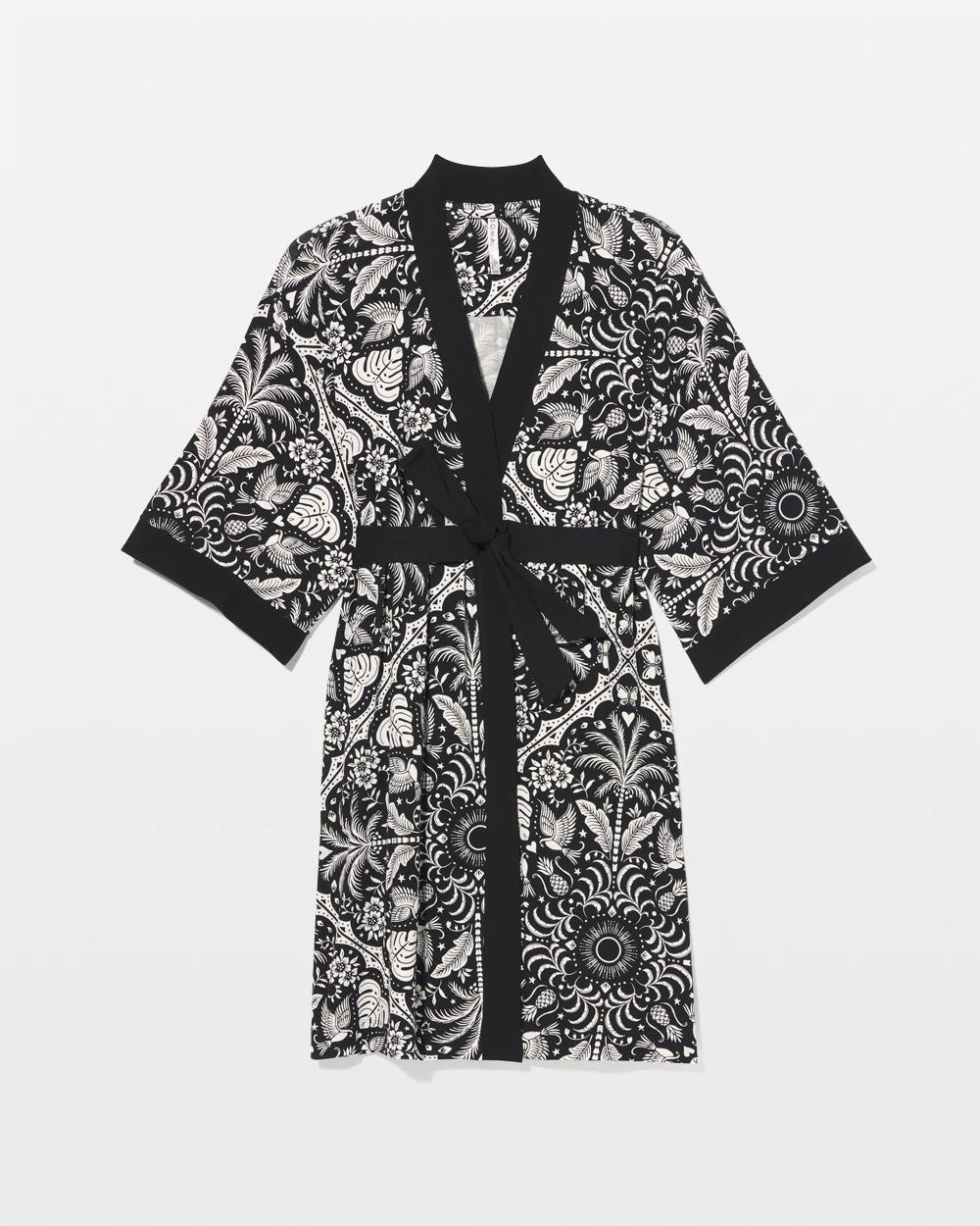 AMAZONIA TILE BLACK - Short Robe | Soma