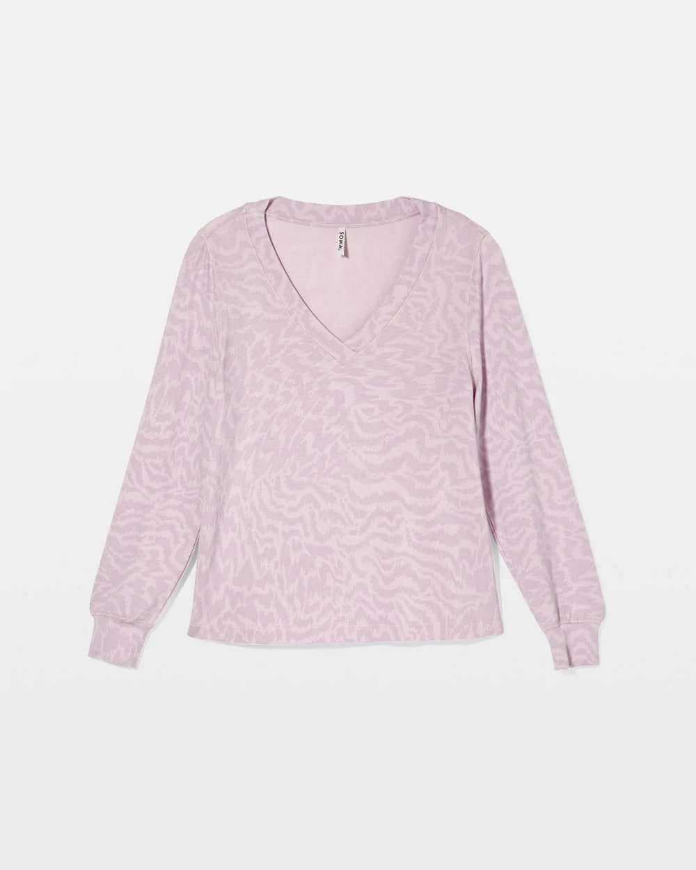CANT BE TAMED LILAC - Long-Sleeve V-Neck Pajama Top | Soma