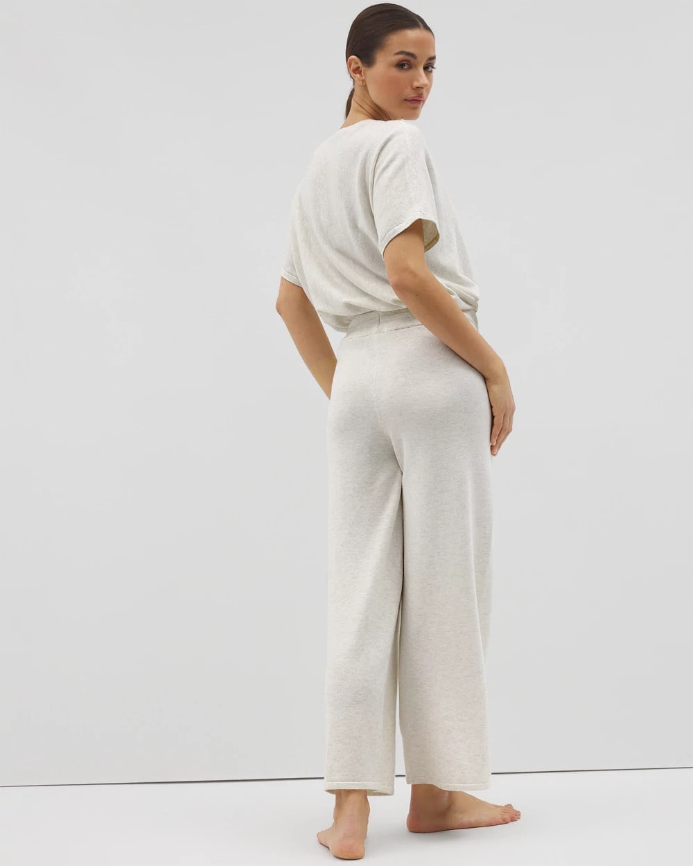 HEATHER CRYSTAL - Sweater Wide-Leg Crop Pant | Soma
