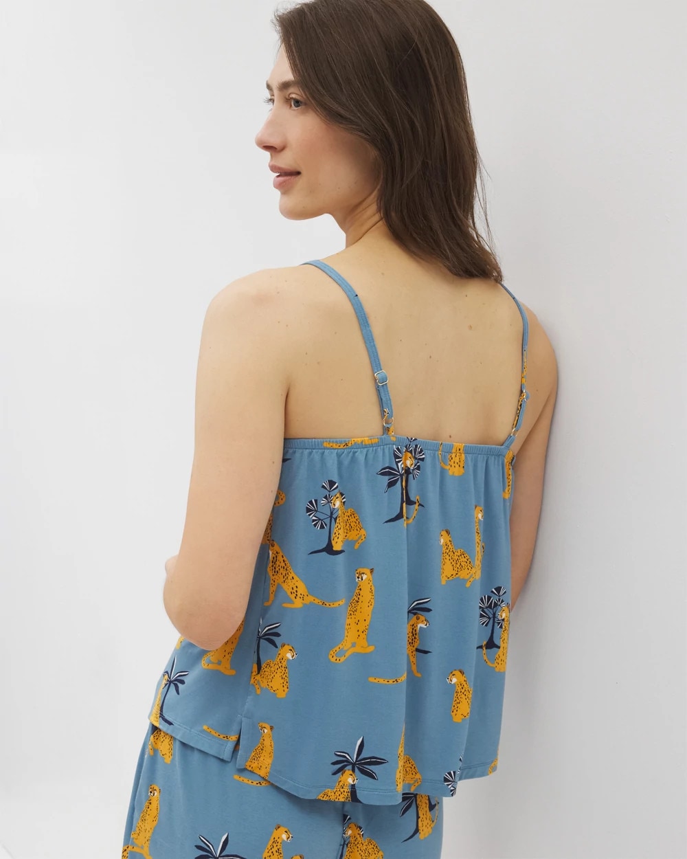 FELINE FUN BLUE HEAVEN - Smocked Pajama Cami | Soma