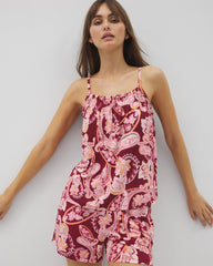 KASHMIR PAISLEY KISS - Smocked Pajama Cami | Soma