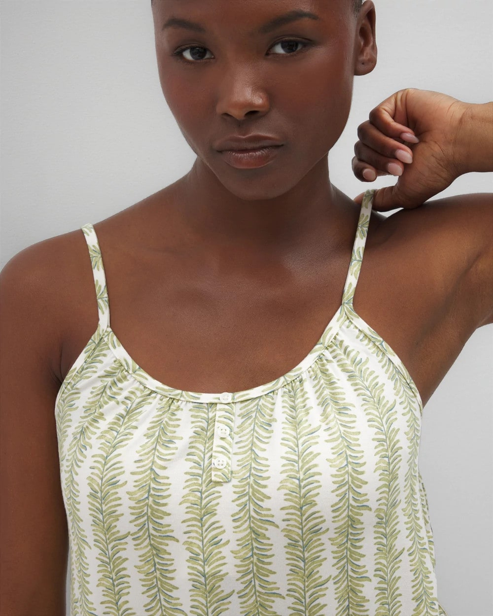 CHILL STRIPE CHAMPAGNE - Cool Nights Pajama Cami | Soma