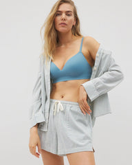 BLUE HEAVEN STRIPE - Printed Pajama Short | Soma