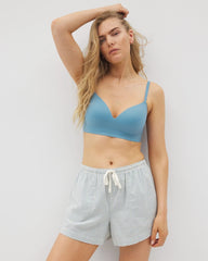 BLUE HEAVEN STRIPE - Printed Pajama Short | Soma