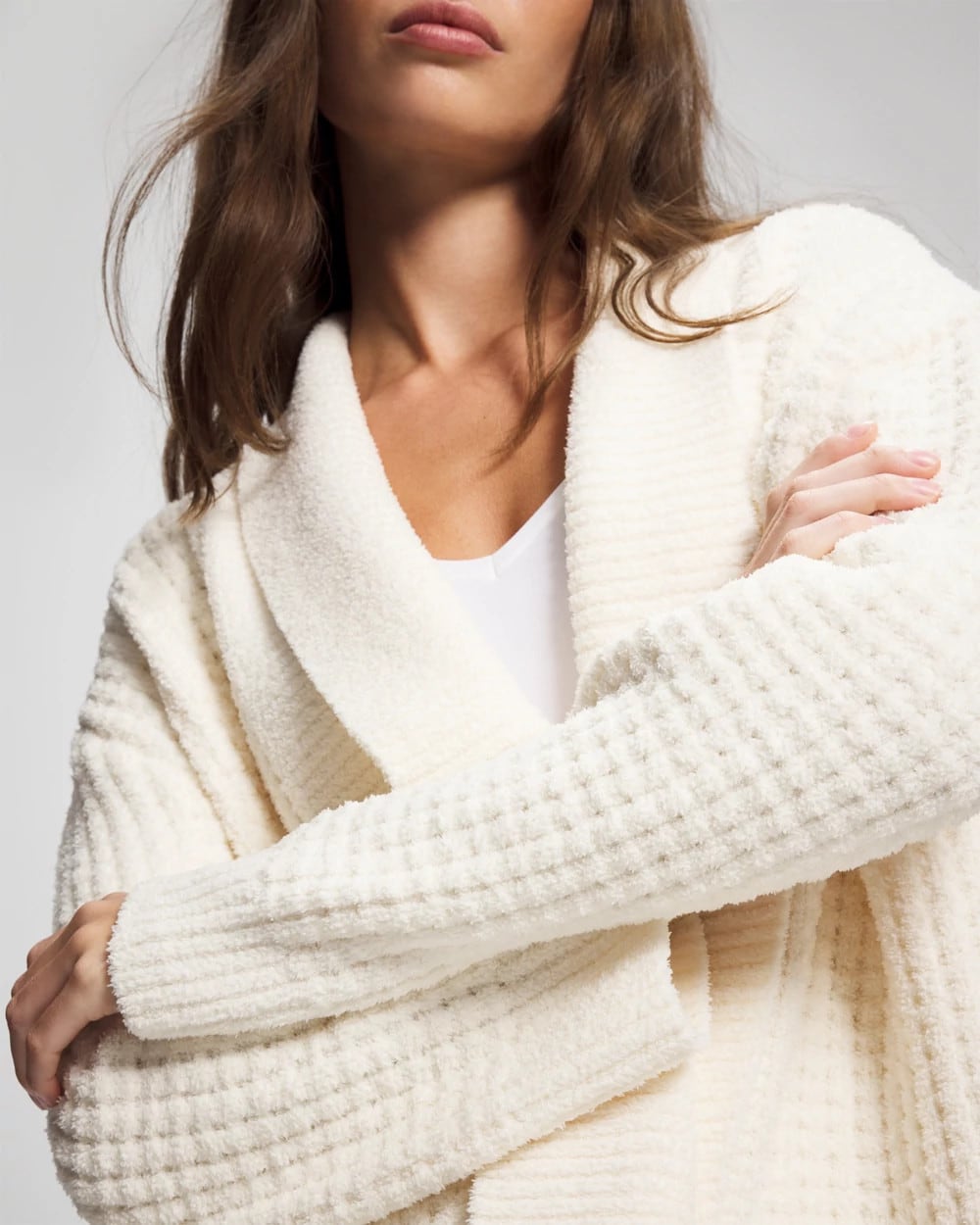 IVORY - Textured Cardigan Sweater | Soma