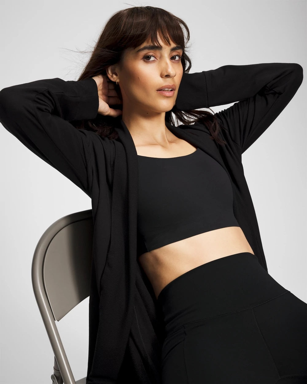 BLACK - Ultrasoft Fleece Cardigan | Soma