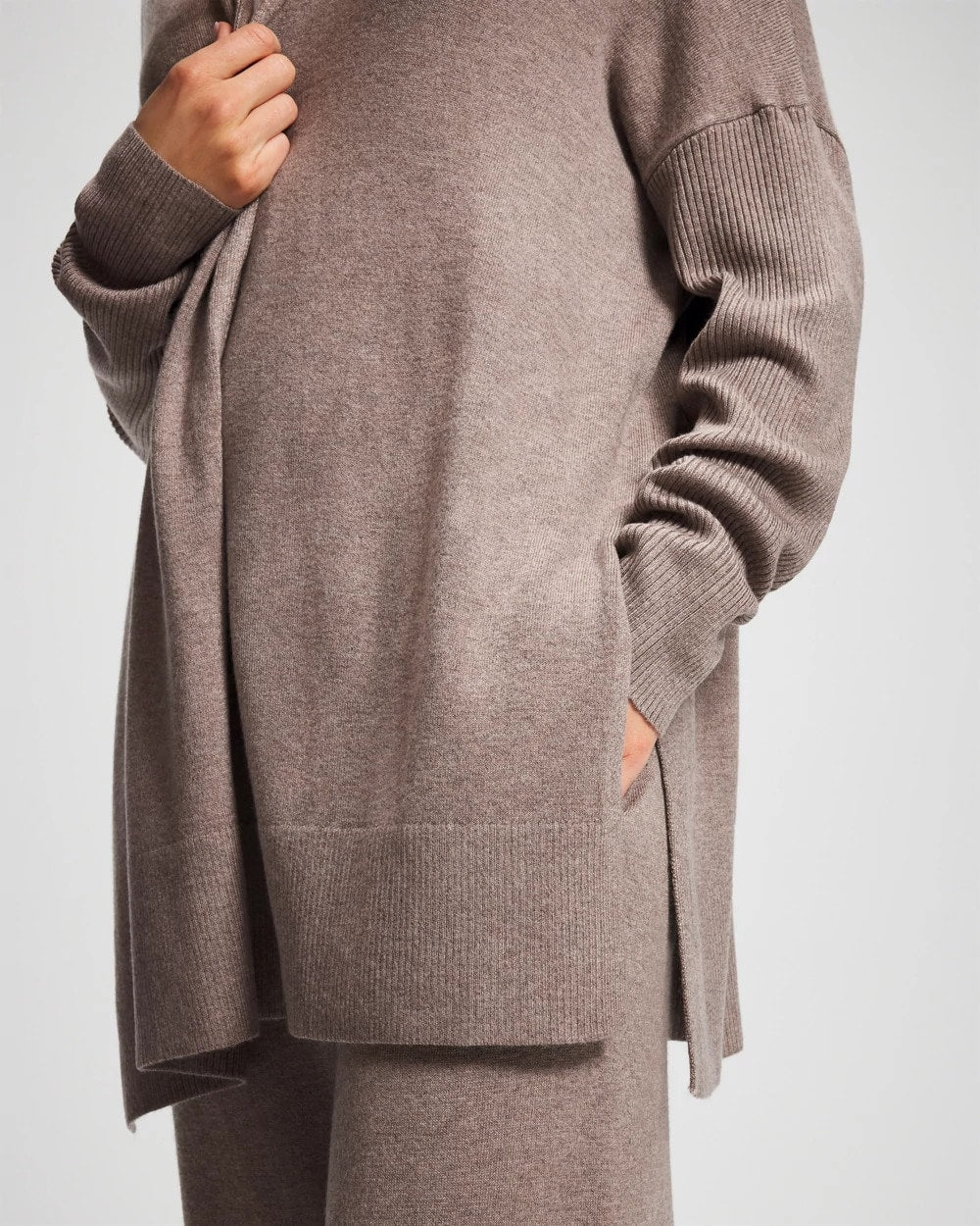 HEATHER FAWN - Premier Knit Sweater Wrap | Soma