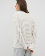 SALT MIST - Cotton Open Stitch Cardigan | Soma