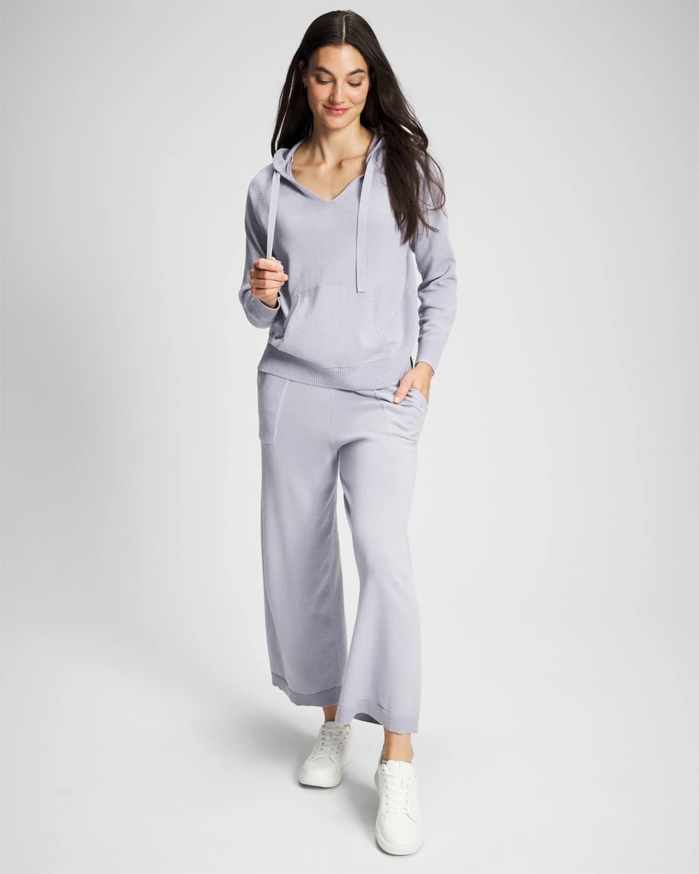 MOONSTONE - Cotton Sweater Hoodie | Soma