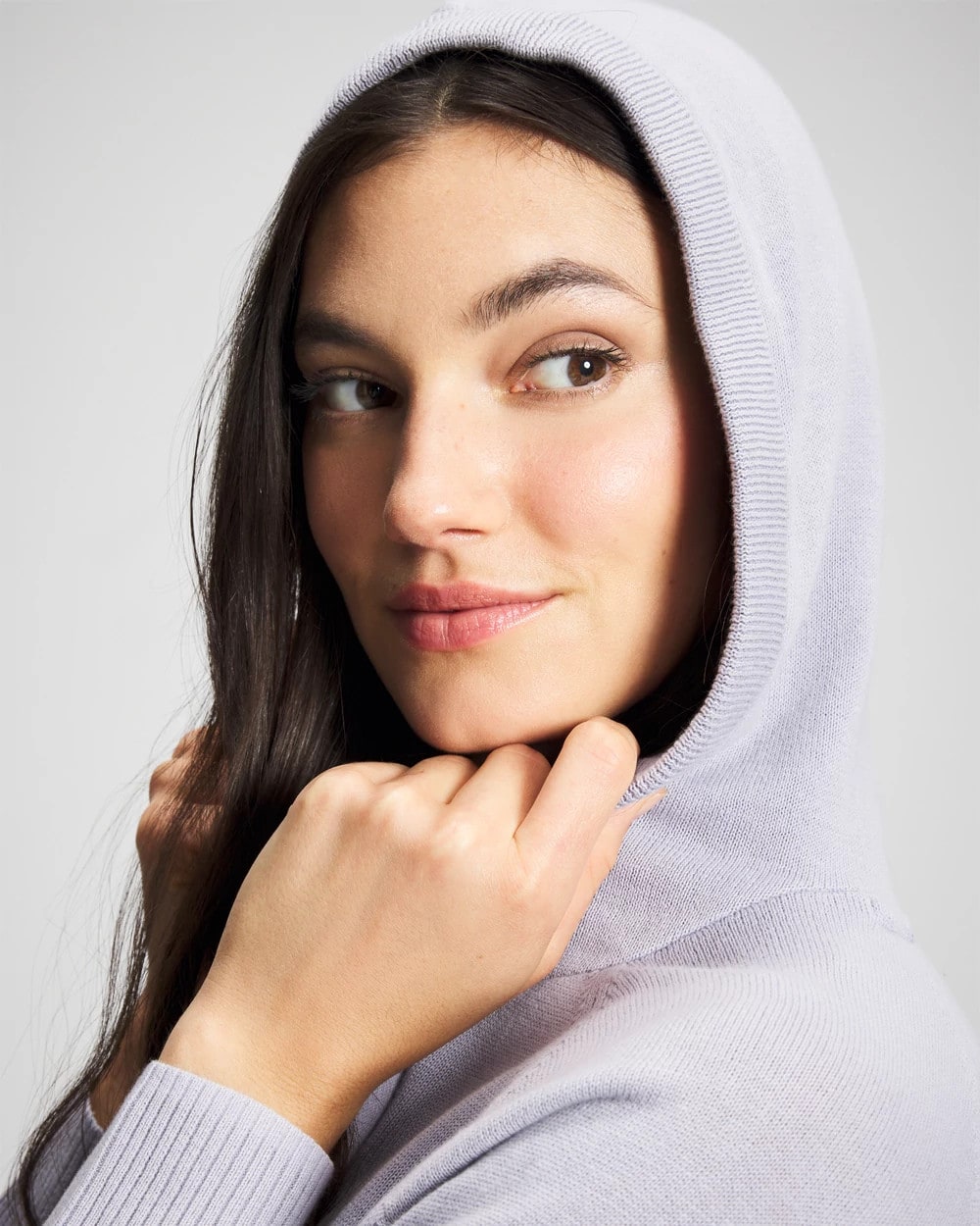 MOONSTONE - Cotton Sweater Hoodie | Soma