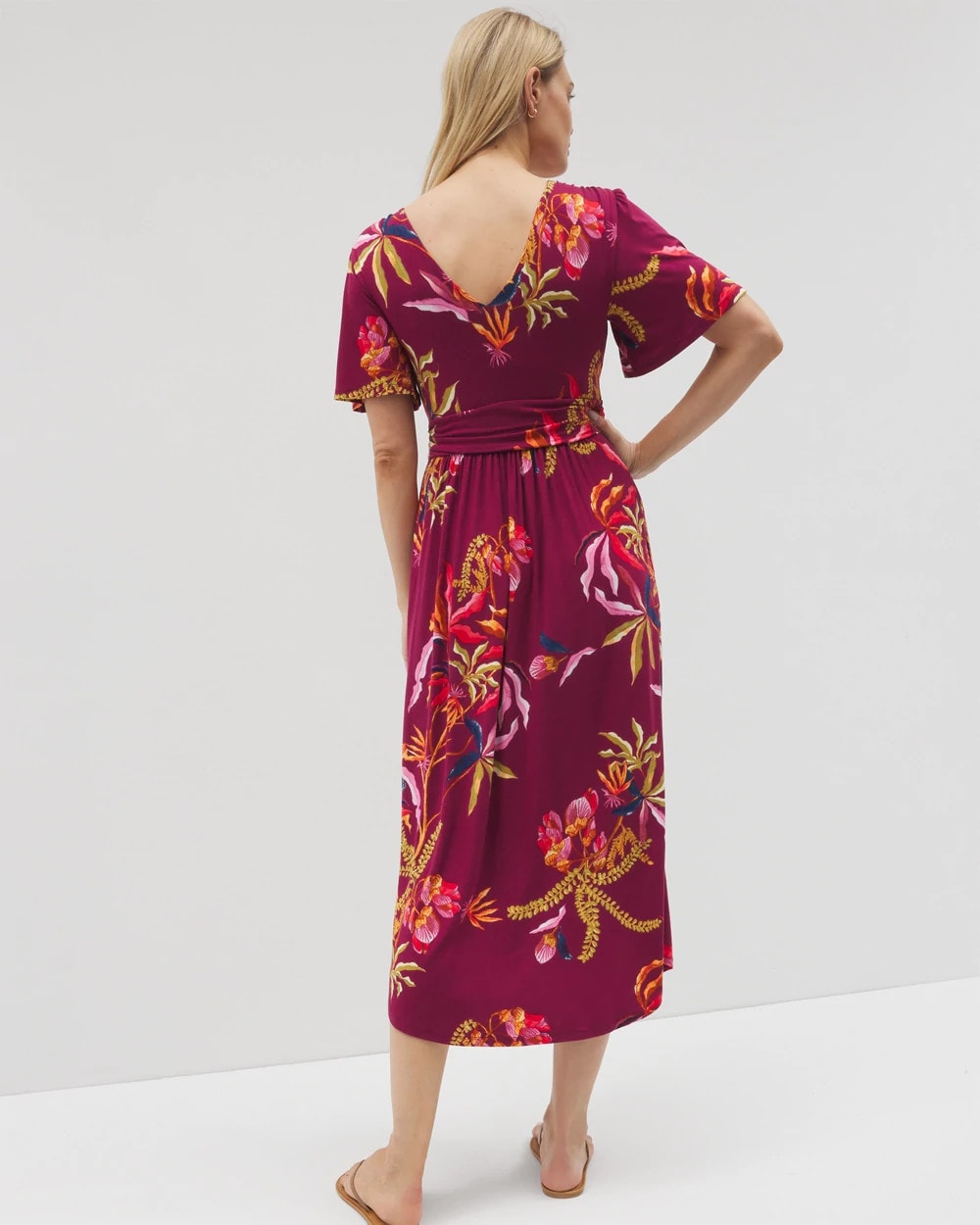 SUNRISE FLORA RED BEAUTY - Pamilla Midi Bra Dress | Soma