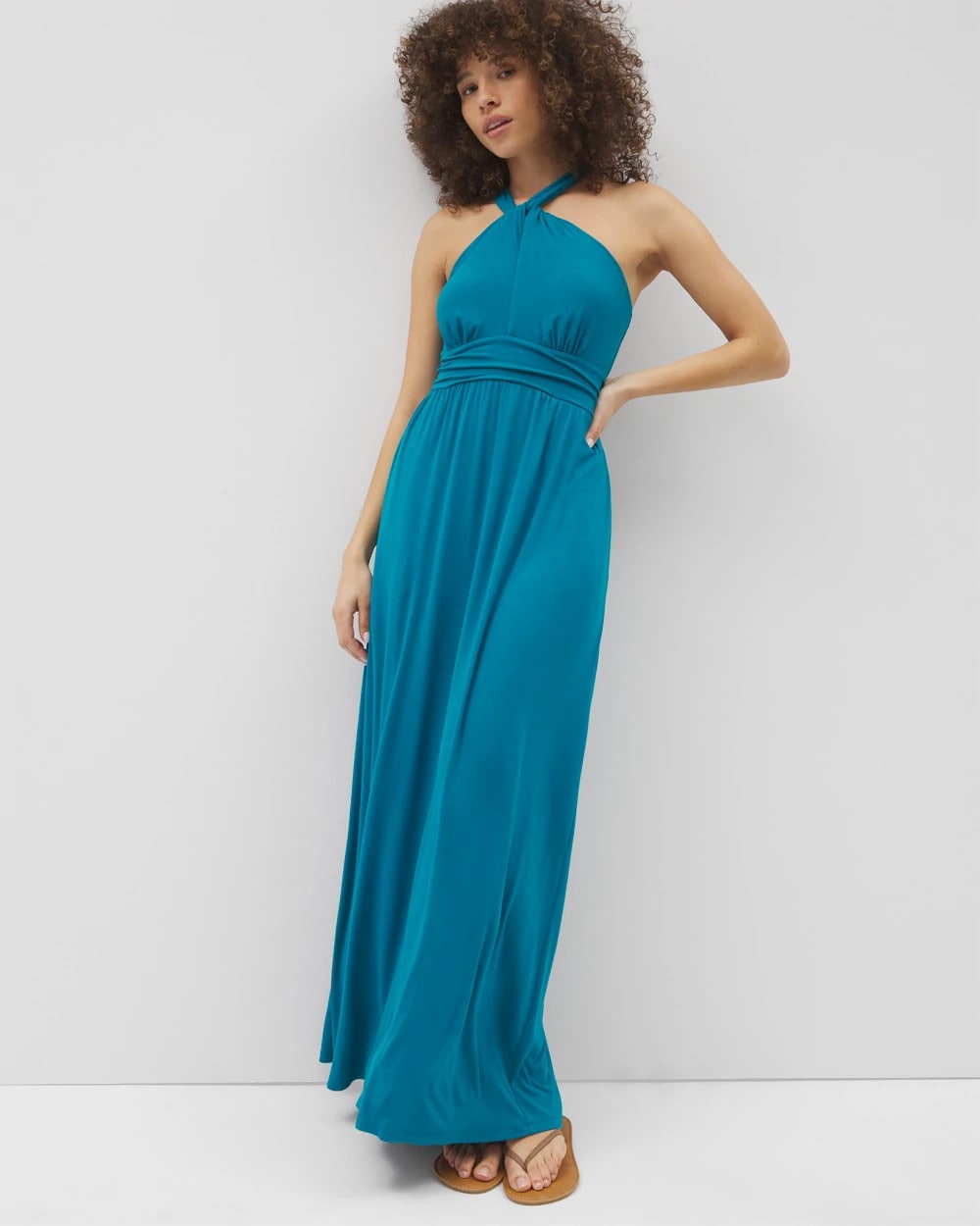 DEEP POSEIDON - Bayside Halter Maxi Bra Dress | Soma