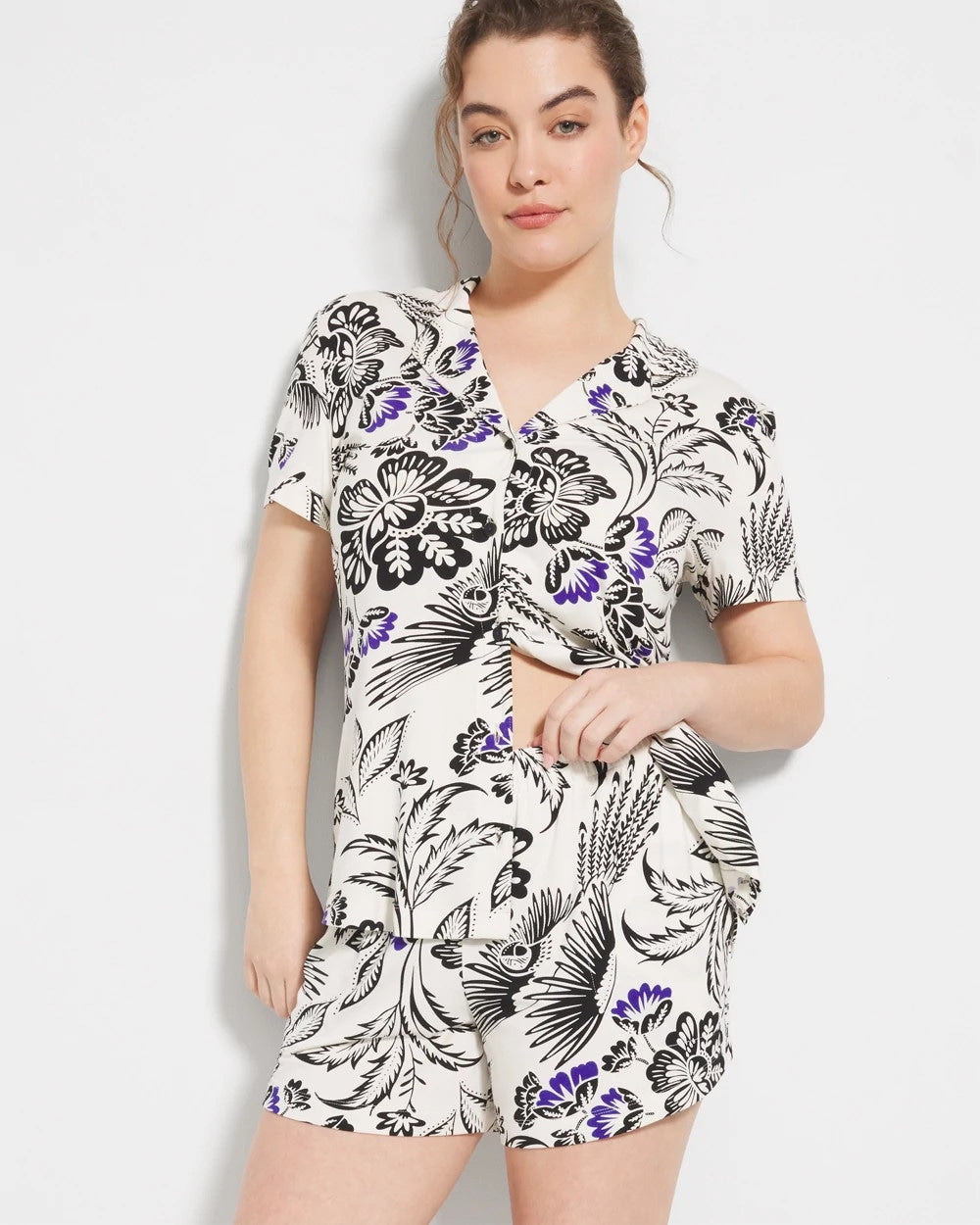 FLY BY NIGHT CHMPGNE DRMS - Smocked Waist Pajama Short | Soma