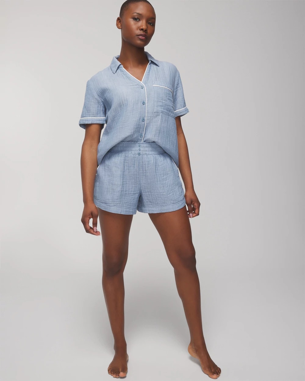 CROSSDYE VINTAGE INDIGO - Pajama Shorts | Soma
