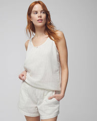 DBL CLOTH BW STRIPE - Pajama Shorts | Soma