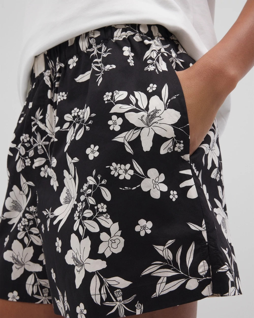 PLUMERIA DREAM BLACK - Pajama Shorts | Soma
