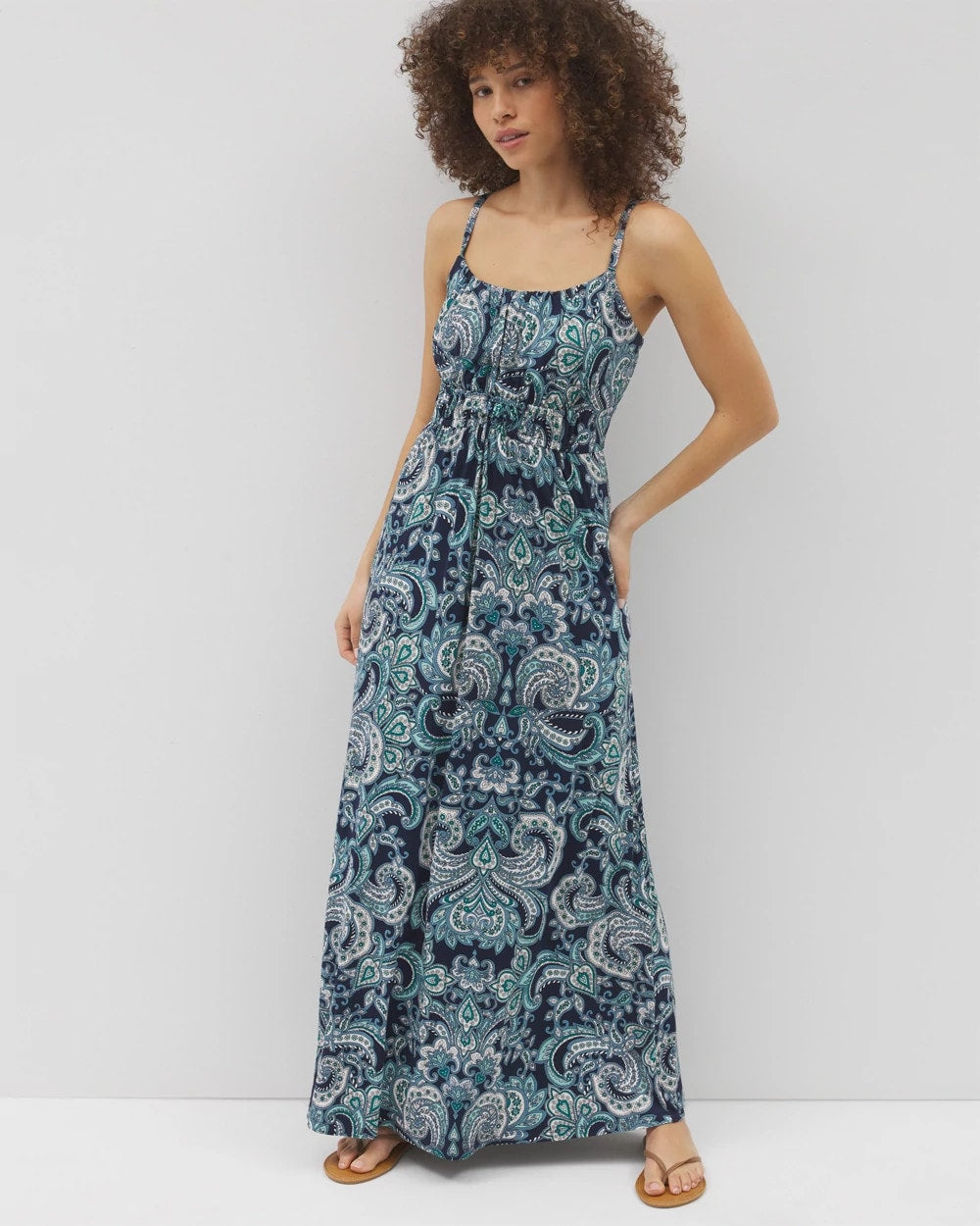 SHOW OFF PAISLEY NAVY - Paradiso Maxi Bra Dress | Soma