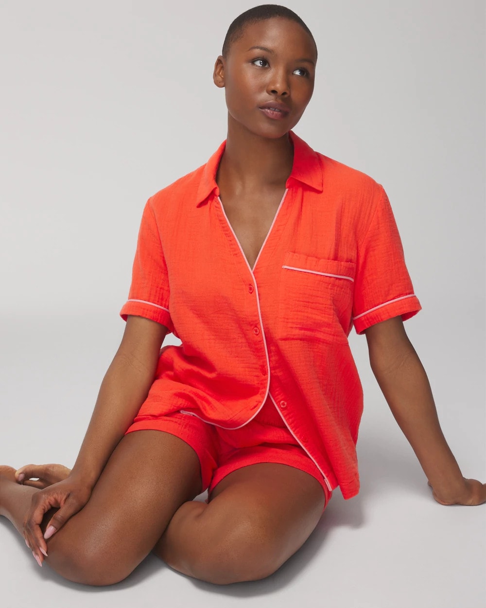 ISLAND GUAVA - Short-Sleeve Pajama Top | Soma