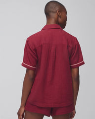 VERMILLION - Short-Sleeve Pajama Top | Soma