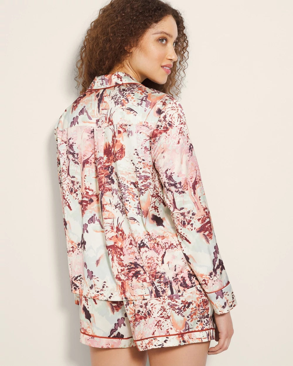 WALK IN THE PARK M CHAMP - Long-Sleeve Notch Collar Pajama Top | Soma