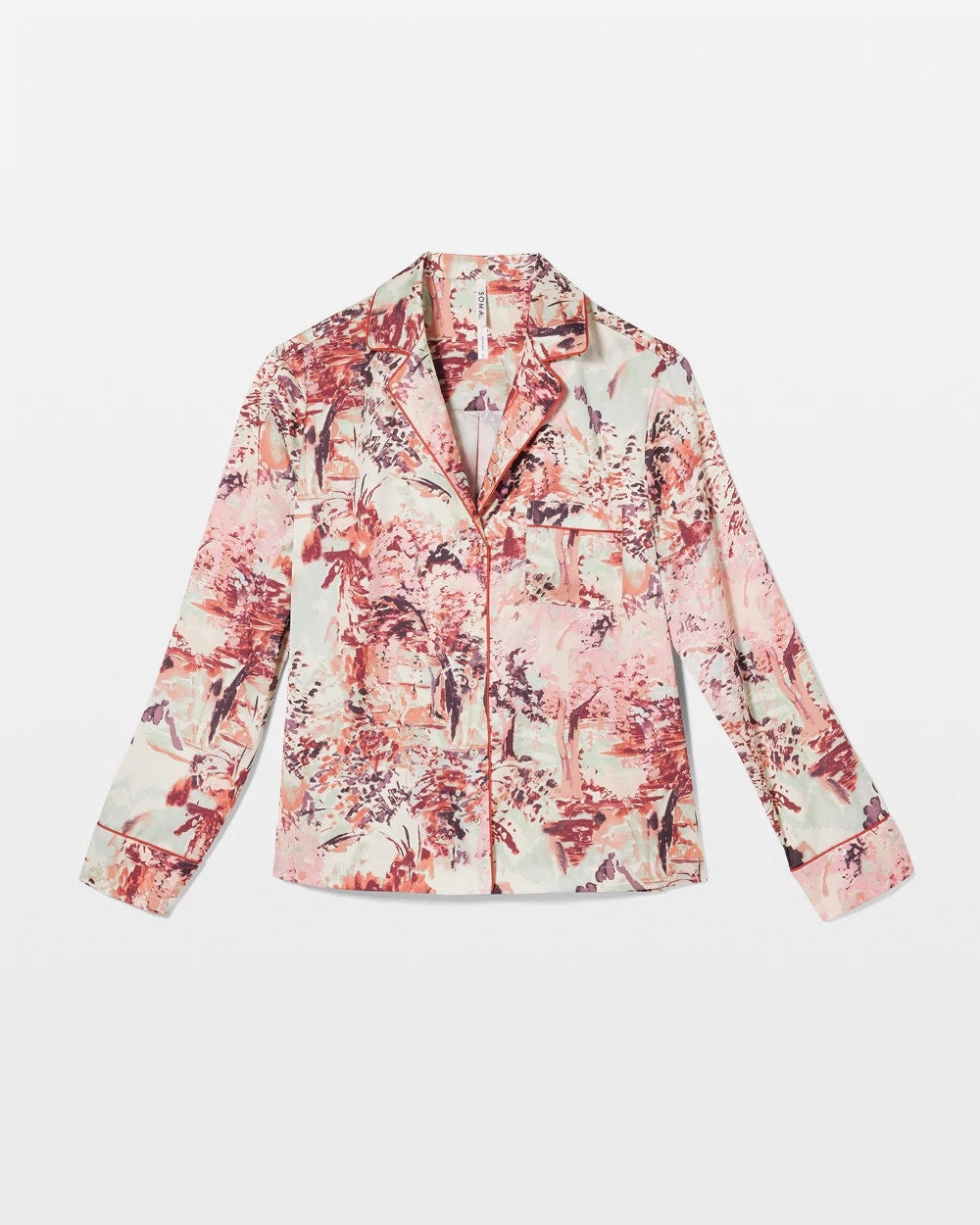 WALK IN THE PARK M CHAMP - Long-Sleeve Notch Collar Pajama Top | Soma