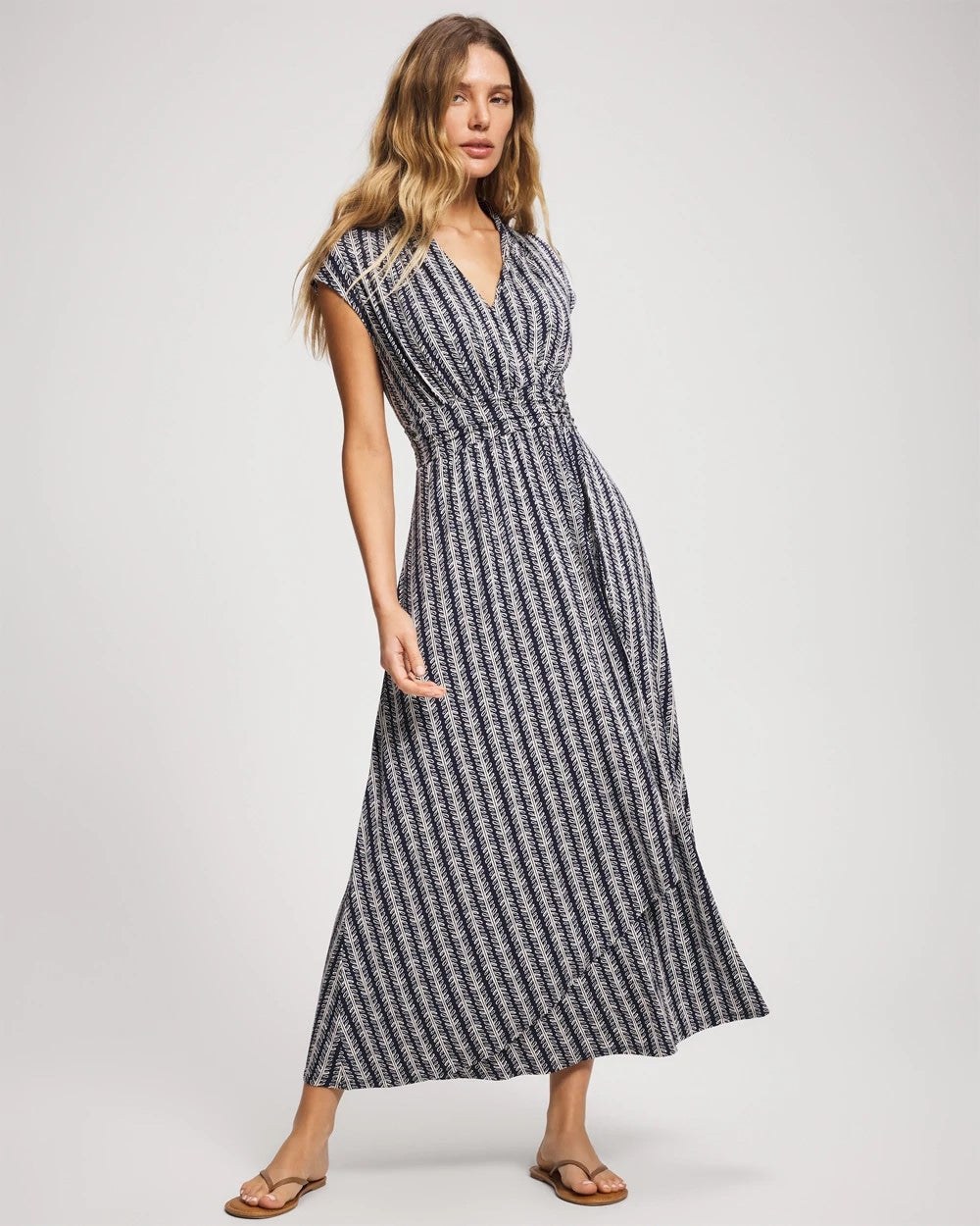 BELLE STRIPE NAVY - Serenity Maxi Bra Dress | Soma