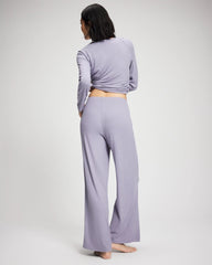 LAVENDER CLOUD - Pointelle Wide Leg Pajama Pant | Soma
