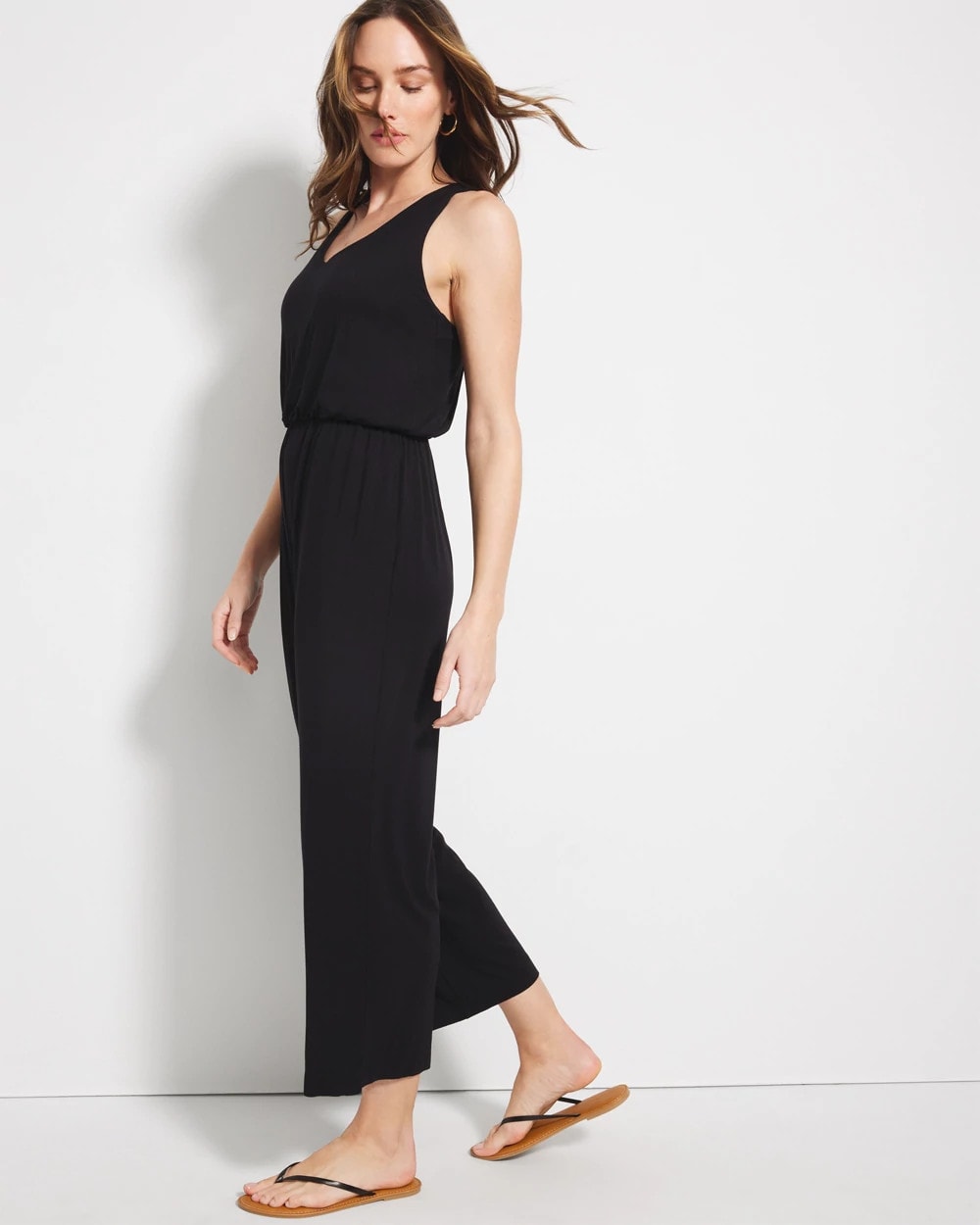 BLACK - Soleil Ankle Jumpsuit | Soma