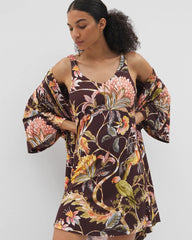 PARROT-DISO PLUME G PLUM - Shirred Strap Chemise | Soma