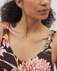 PARROT-DISO PLUME G PLUM - Shirred Strap Chemise | Soma