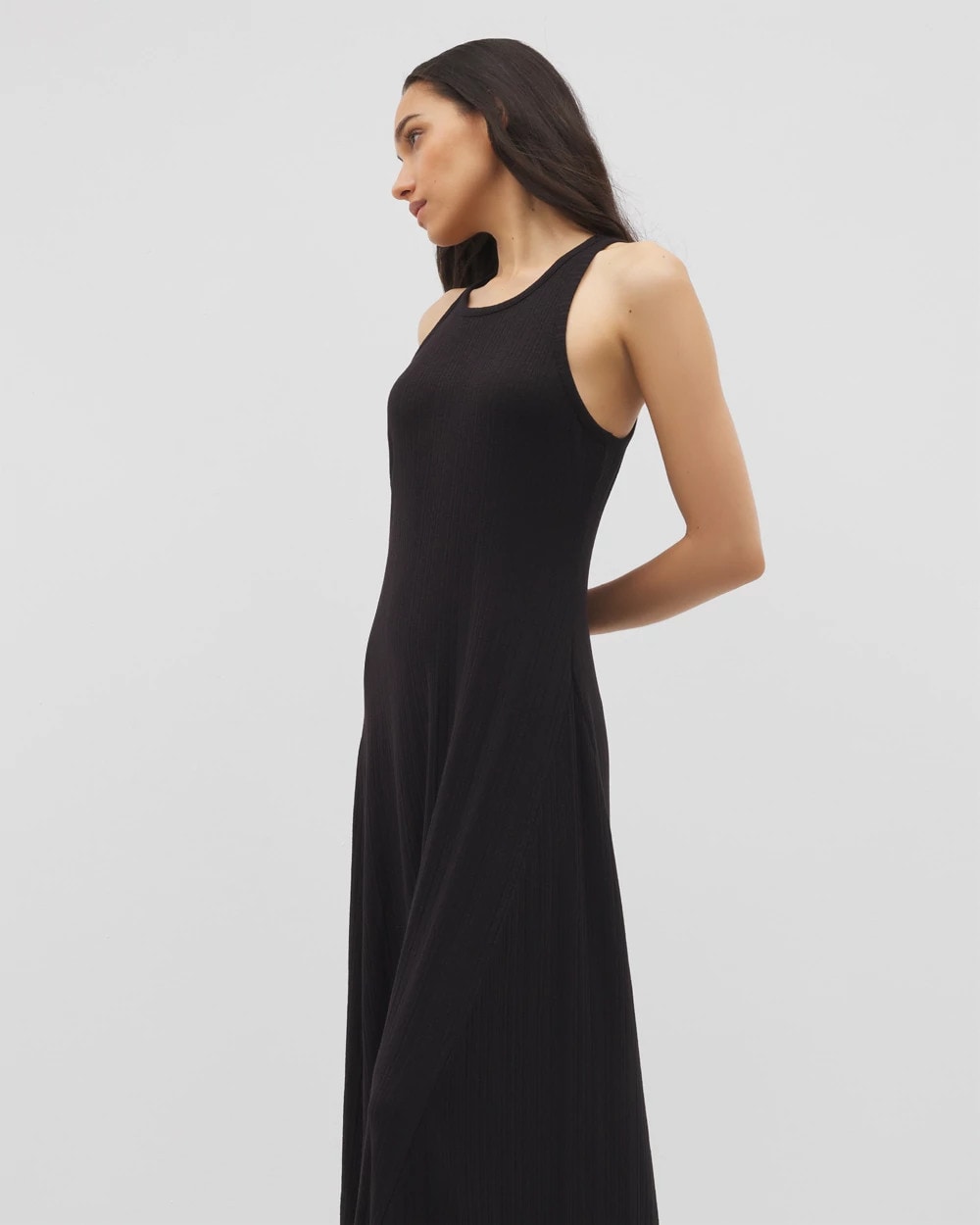 BLACK - High-Neck Lounge Dress | Soma