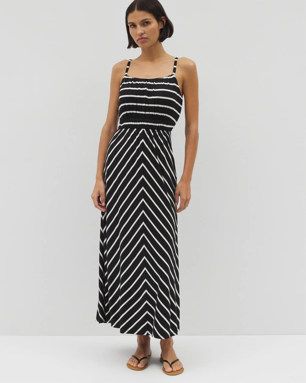 FUNDAMENTAL BLACK COCO - Soft Jersey Paradiso Midi Bra Dress | Soma