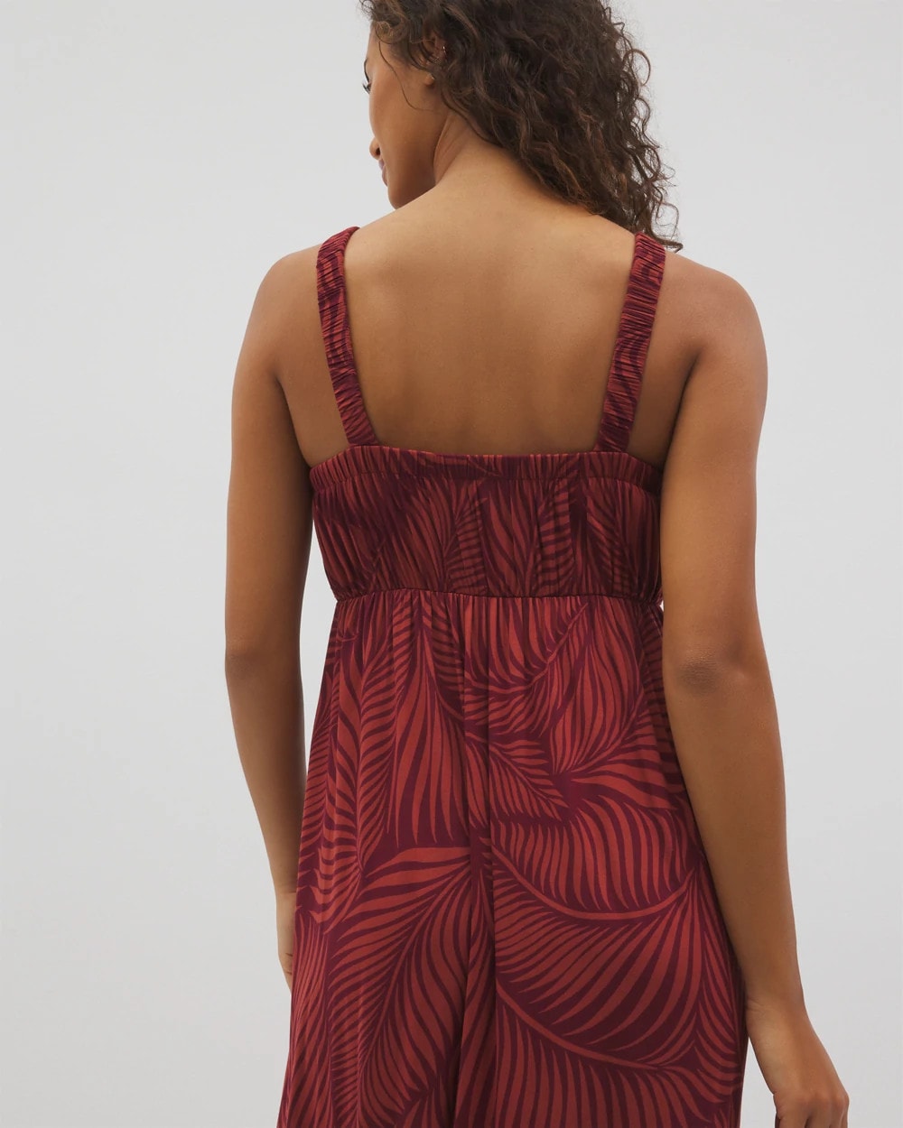 PEACEFUL PALMS MID VELVET - Cabana Midi Bra Dress | Soma