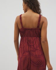 PEACEFUL PALMS MID VELVET - Cabana Midi Bra Dress | Soma
