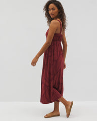 PEACEFUL PALMS MID VELVET - Cabana Midi Bra Dress | Soma