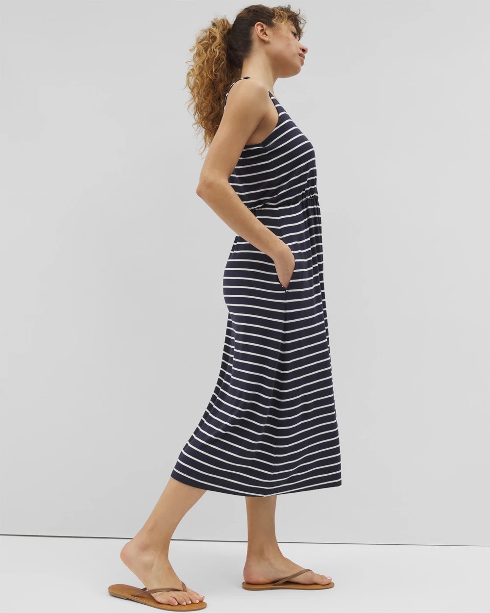 FUNDAMENTAL POLAR COCO - Lightweight Terry Lounge Midi Dress | Soma