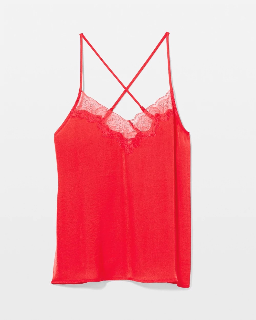 DARE ME RED - Lace Trim Pajama Cami | Soma