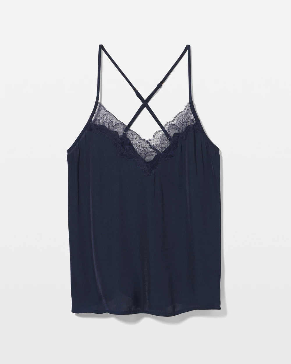 NIGHTFALL NAVY - Lace Trim Pajama Cami | Soma