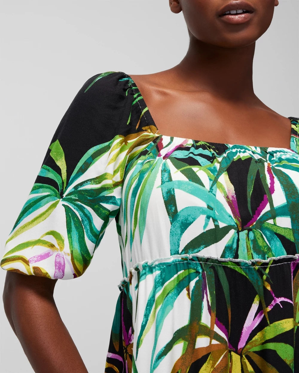 BUNGALOW PALMS COCONUT - Tiered Short Bra Dress | Soma