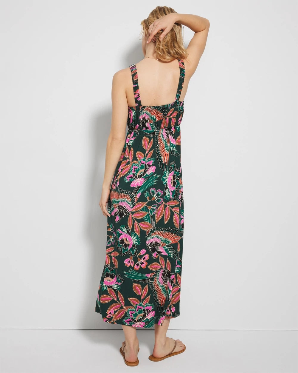 PARROT-ISE LUSH EMERALD - Midi Bra Dress | Soma