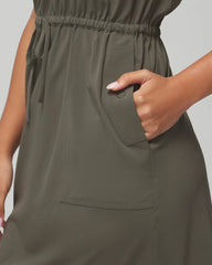 DARK GRAY OLIVE - Tank Cargo Dress | Soma