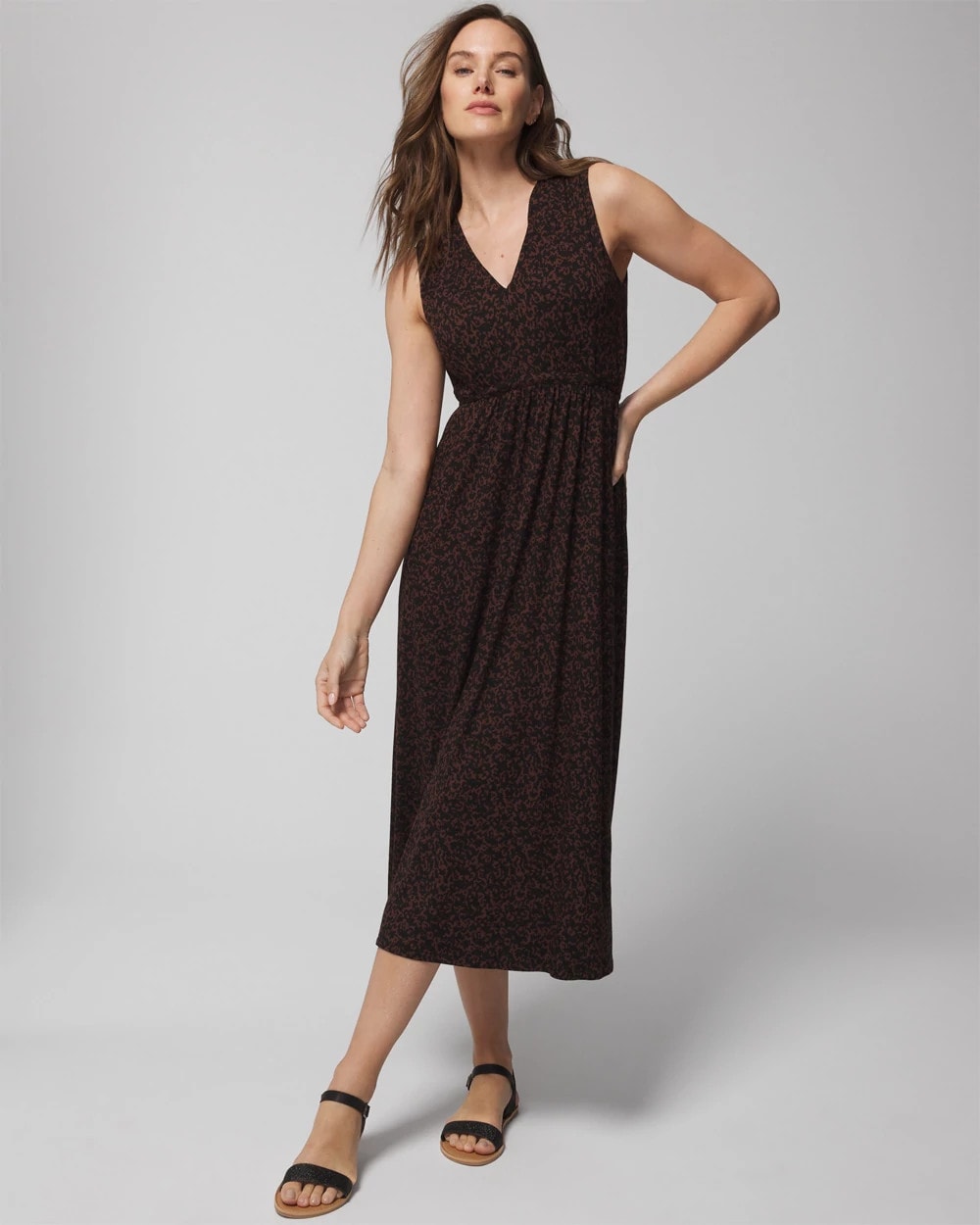 FLEETING FORMS DOLCE VIDA - Tie Back Midi Dress | Soma