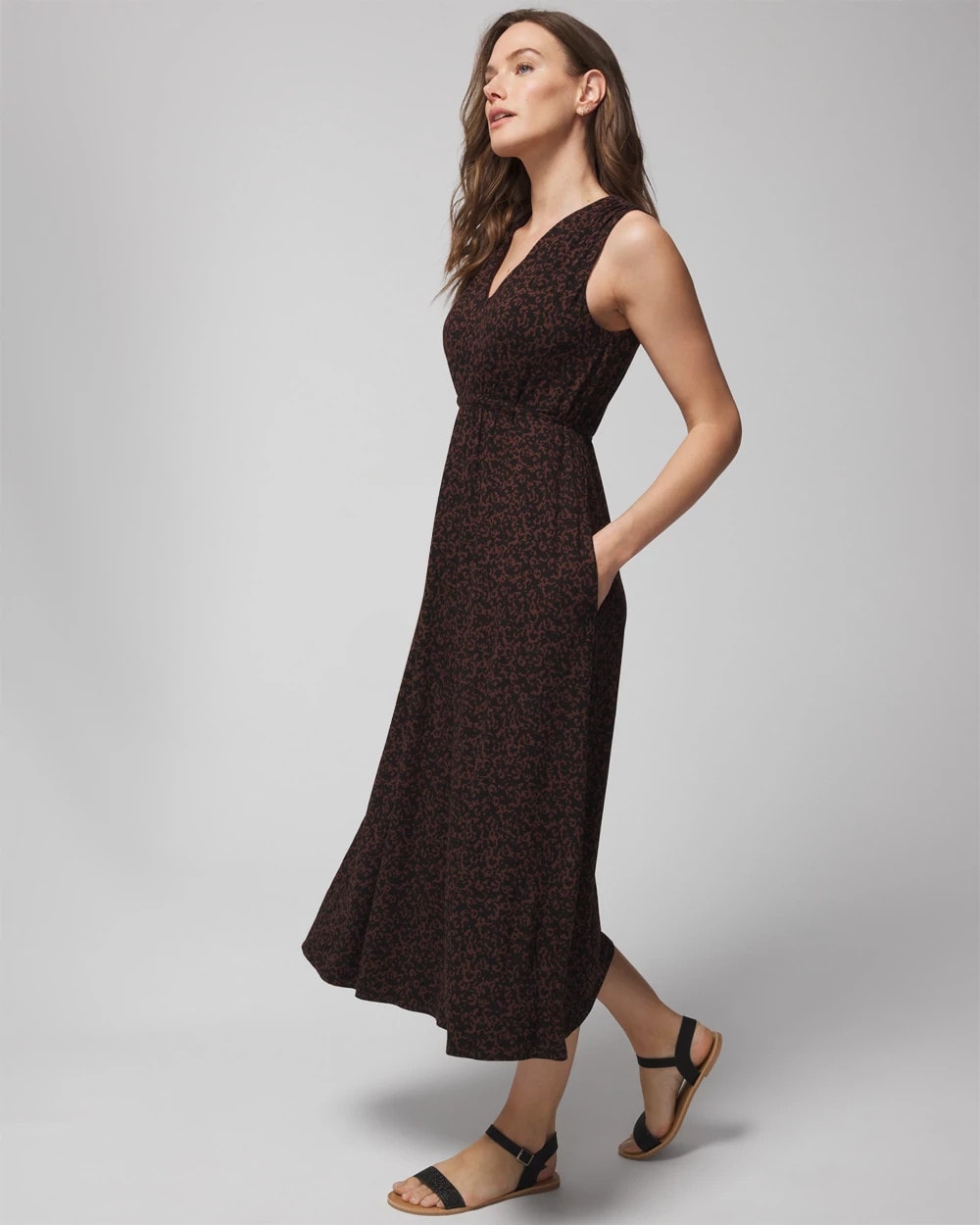 FLEETING FORMS DOLCE VIDA - Tie Back Midi Dress | Soma