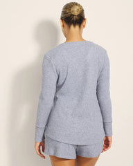LUNAR TIDE - Long-Sleeve Pajama Henley | Soma