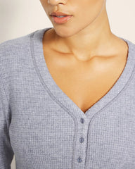 LUNAR TIDE - Long-Sleeve Pajama Henley | Soma