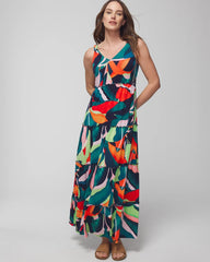 VACAY VIBES NIGHTFALL NVY - Tiered Maxi Bra Dress | Soma